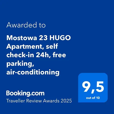 شقة Mostowa 23 Hugo Apartment, Self Check-in 24h, Free Parking, Air-conditioning *